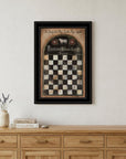 Woolsey Board Game 2 Black Framed Print Wall Art