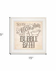 When All Else Fails 2 White Framed Print Bathroom Wall Art