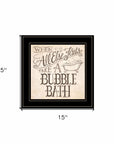 When All Else Fails 3 Black Framed Print Bathroom Wall Art