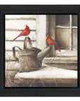 Waiting For Spring Black Framed Print Wall Art