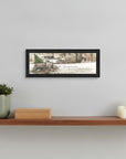 Winter Black Framed Print Wall Art