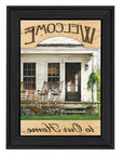 Welcome to Our Home 1 Black Framed Print Wall Art