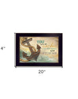 You Are my Anchor Black Framed Print Wall Art
