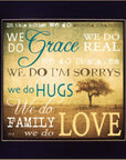 We Do 2 Black Framed Print Wall Art