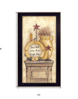 Words to Live Black Framed Print Wall Art