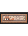 Wise Owl Black Framed Print Wall Art