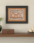 Whoooo Loves You Black Framed Print Wall Art