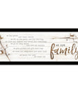 We are Family Black Framed Print Wall Art