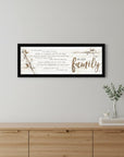 We are Family Black Framed Print Wall Art