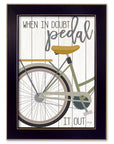 When In Doubt Black Framed Print Wall Art