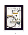 When In Doubt Black Framed Print Wall Art