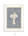 Wash Your Hands 6 White Framed Print Bathroom Wall Art