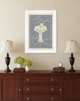 Wash Your Hands 6 White Framed Print Bathroom Wall Art