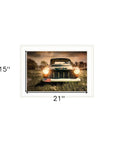Wrong Lane 1 White Framed Print Wall Art