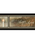Walk in the Light 1 Black Framed Print Wall Art