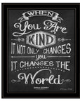 When You Are Kind Black Framed Print Wall Art