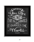 When You Are Kind Black Framed Print Wall Art