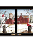 Winter Friends 6 Black Framed Print Wall Art