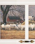 Wool Gathering 2 White Framed Print Wall Art