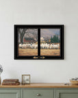 Wool Gathering 3 Black Framed Print Wall Art