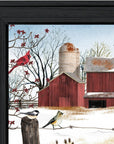 Winter Friends 4 Black Framed Print Wall Art