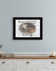 We Go Together Like Bacon and Eggs Black Framed Print Wall Art