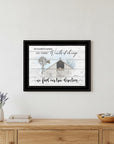 Winds Of Change Windmill on the Farm Black Framed Print Wall Art
