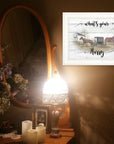 Whats Your Hurry 1 White Framed Print Wall Art