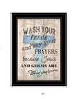 Wash Your Hands 4 Black Framed Print Bathroom Wall Art