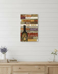 Wine With Friends White Framed Print Wall Art