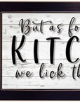 We lick the Spoon 3 Black Framed Print Kitchen Wall Art