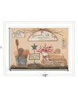 Wash Room 2 White Framed Print Bathroom Wall Art