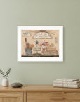 Wash Room 2 White Framed Print Bathroom Wall Art