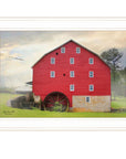 Willow Grove Mill 2 White Framed Print Wall Art