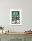 Winter Wreath 1 White Framed Print Wall Art