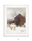 Winter Coat 1 White Framed Print Wall Art