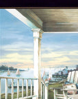 Waiting on Sunset 2 Black Framed Print Wall Art