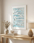 You Can Never 2 White Framed Print Wall Art
