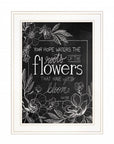Yet to Bloom 3 White Framed Print Wall Art