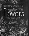 Yet to Bloom 4 Black Framed Print Wall Art