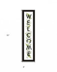 Welcome Sign II 3 Black Framed Print Wall Art