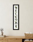 Welcome Sign II 3 Black Framed Print Wall Art