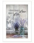 Where There is Love 1 White Framed Print Wall Art