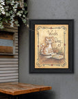 Wash Day 2 Black Framed Print Laundry Wall Art