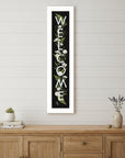 Welcome Sign I 1 White Framed Print Wall Art