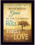 We Do 1 Black Framed Print Wall Art