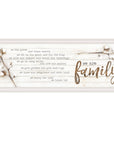 We are Family White Framed Print Wall Art