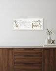 We are Family White Framed Print Wall Art