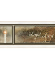 Walk in the Light 2 White Framed Print Wall Art