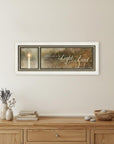 Walk in the Light 2 White Framed Print Wall Art